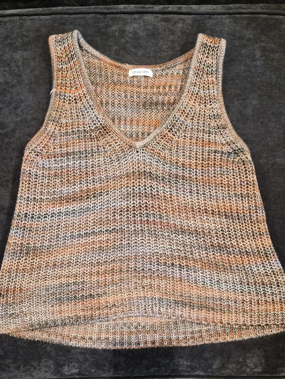 Olivia GREY Knit Sweater Tank